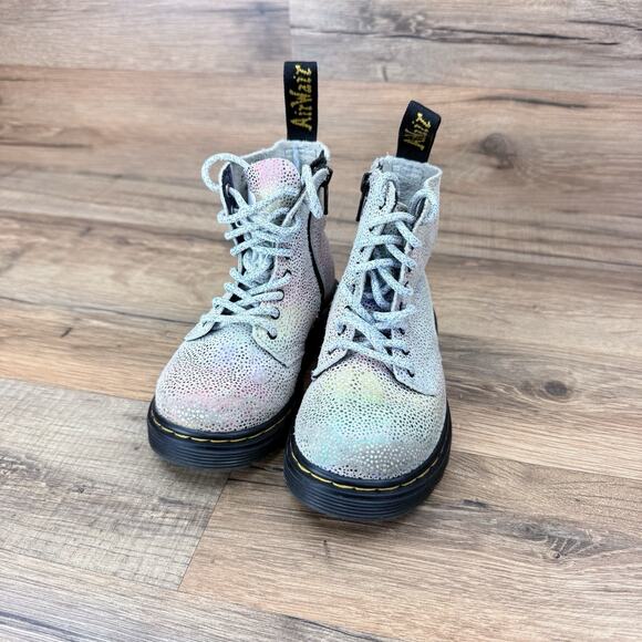 Dr. Martens 1460 Size 7 Pascal T Kids Rainbow Glitter Boots - Picture 2 of 5